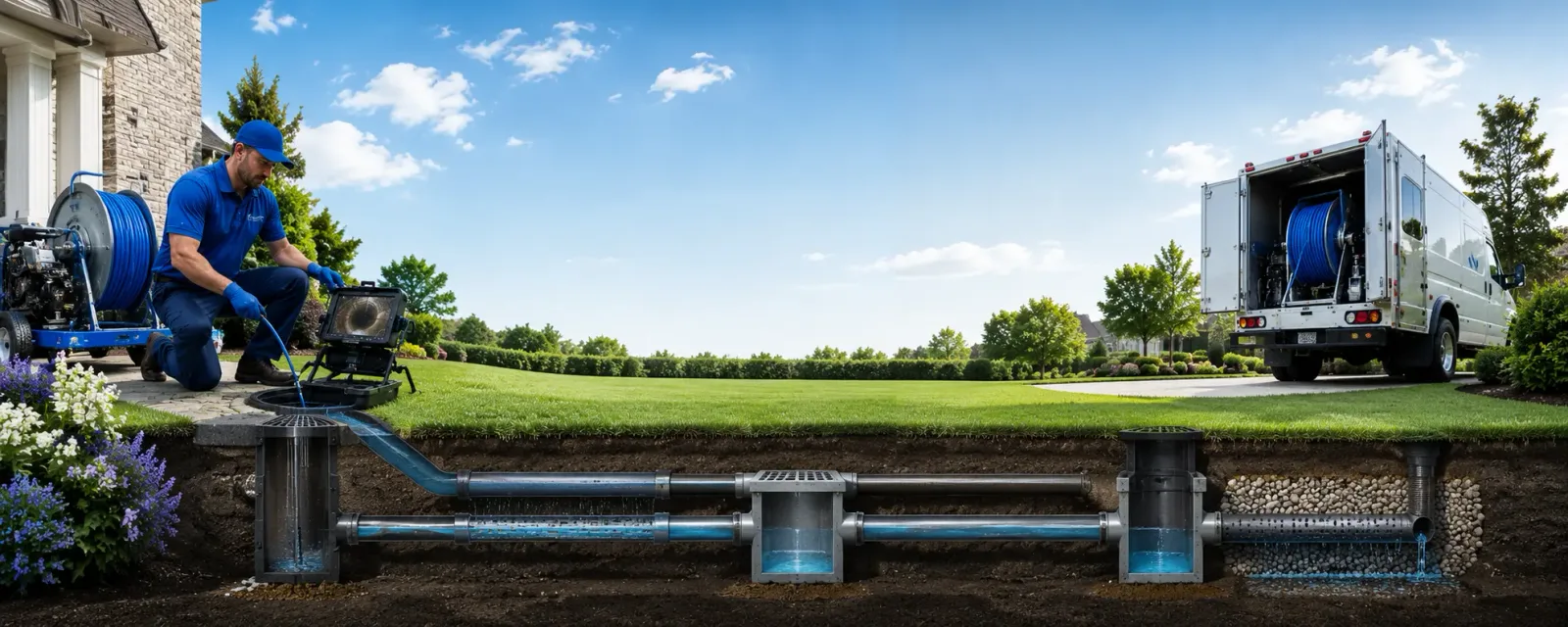 Outdoor drain cleaning information for Plaucheville, LA